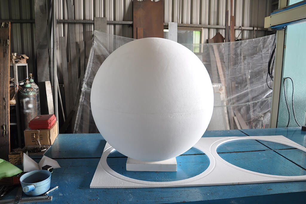 EPS Cut - 1.5 Meter Ball Carving