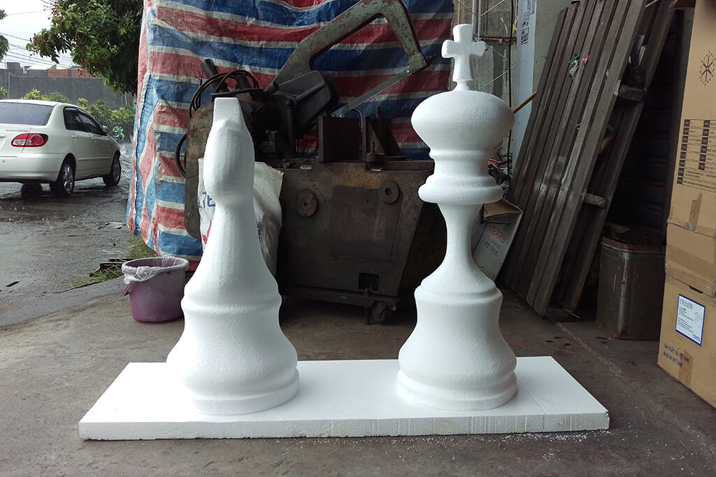 保麗龍雕刻 - 西洋棋